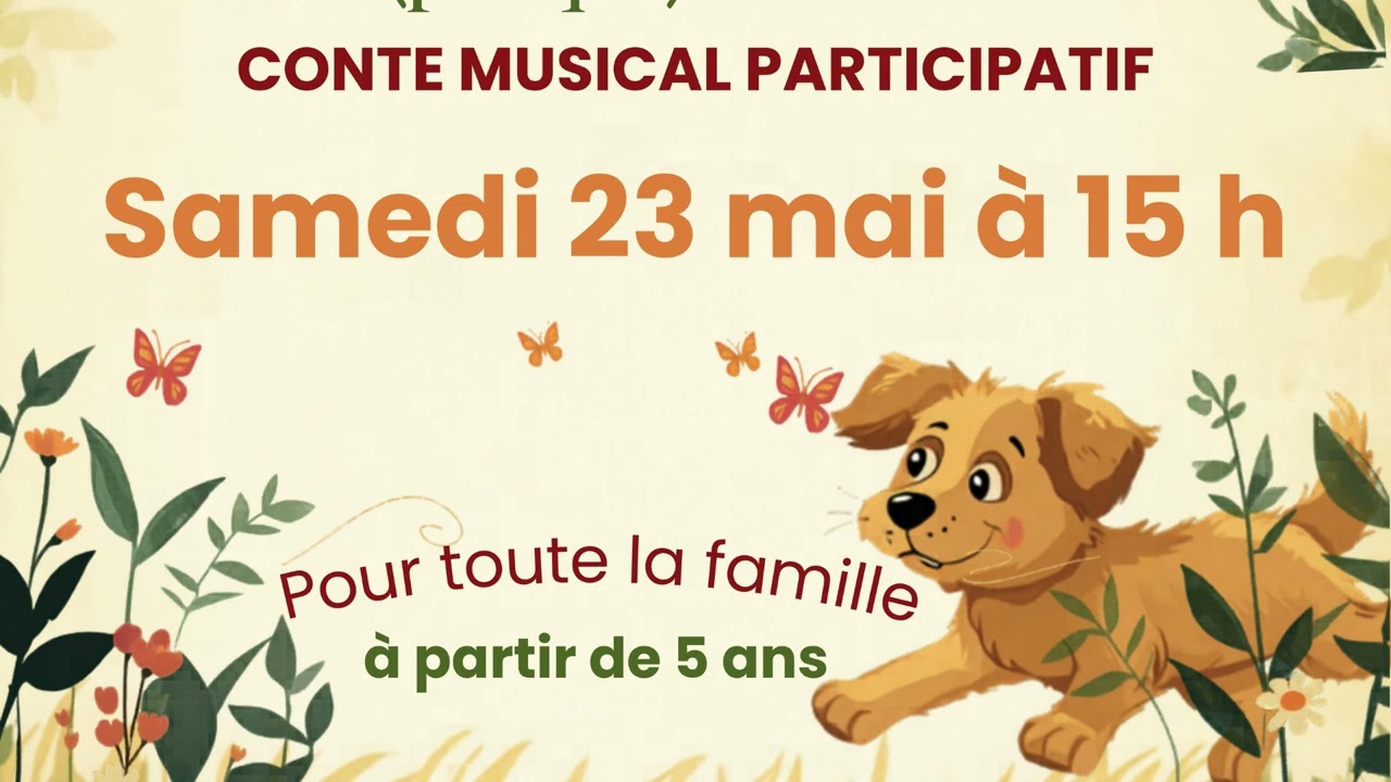 Inscrivez-vous ! Conte musical enfants 23 mai à 15 h !