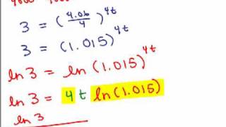Log Application 2 - Compound Interest