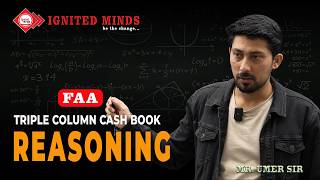 TRIPLE COLUMN CASH BOOK | REASONING  | JKSSB | IGNITED MINDS | MR. UMER SIR | 2026.