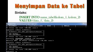 MYSQL DATABASE 03: BASIC COMMANDS Creating TABLES Using MYSQL in Command Prompt (CMD)