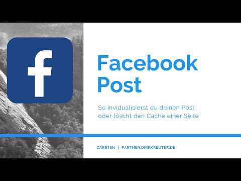 Facebook Cache leeren | Post mit eigenem Bild und Text erstellen