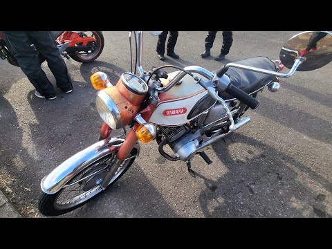 札幌発　ヤマハ　AS-1 実働 現役バリバリ‼ 道の駅で出会った1967年ヤマハの旧車。 - YouTube