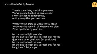 Lyrics - Reach Out by Fragma