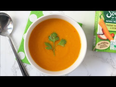 soup-taste-test!-|-thai-carrot-&-coconut-heinz-soup-of-the-day