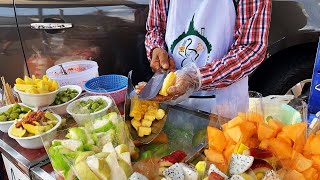 Fruit Cart in Bangkok-thailand street food