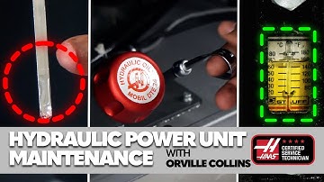 Haas Lathe Hydraulic Power Unit Maintenance - Haas Automation, Inc.