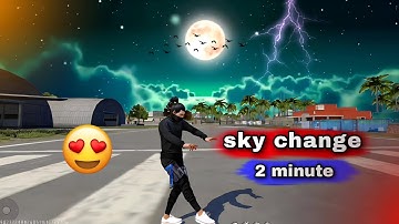 How to change free fire sky😻🔥  free fire new tutorial video😽❤️#freefire