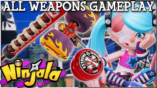 Ninjala all weapons gameplay from the exclusive ninja club beta. we
try out gum in some online no commentary battle royale game...