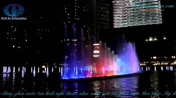 Tạo hình nhạc nước nghệ thuật giải tri, đài phun nước nghệ thuật