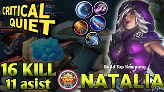 16 KILL NATALIA ROAM | Natalia mlbb gameplay | mlbb best build 2023