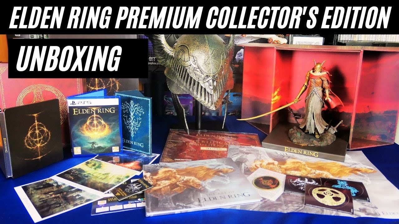 Elden Ring Premium Collector's Edition Unboxing [PS5] 4K