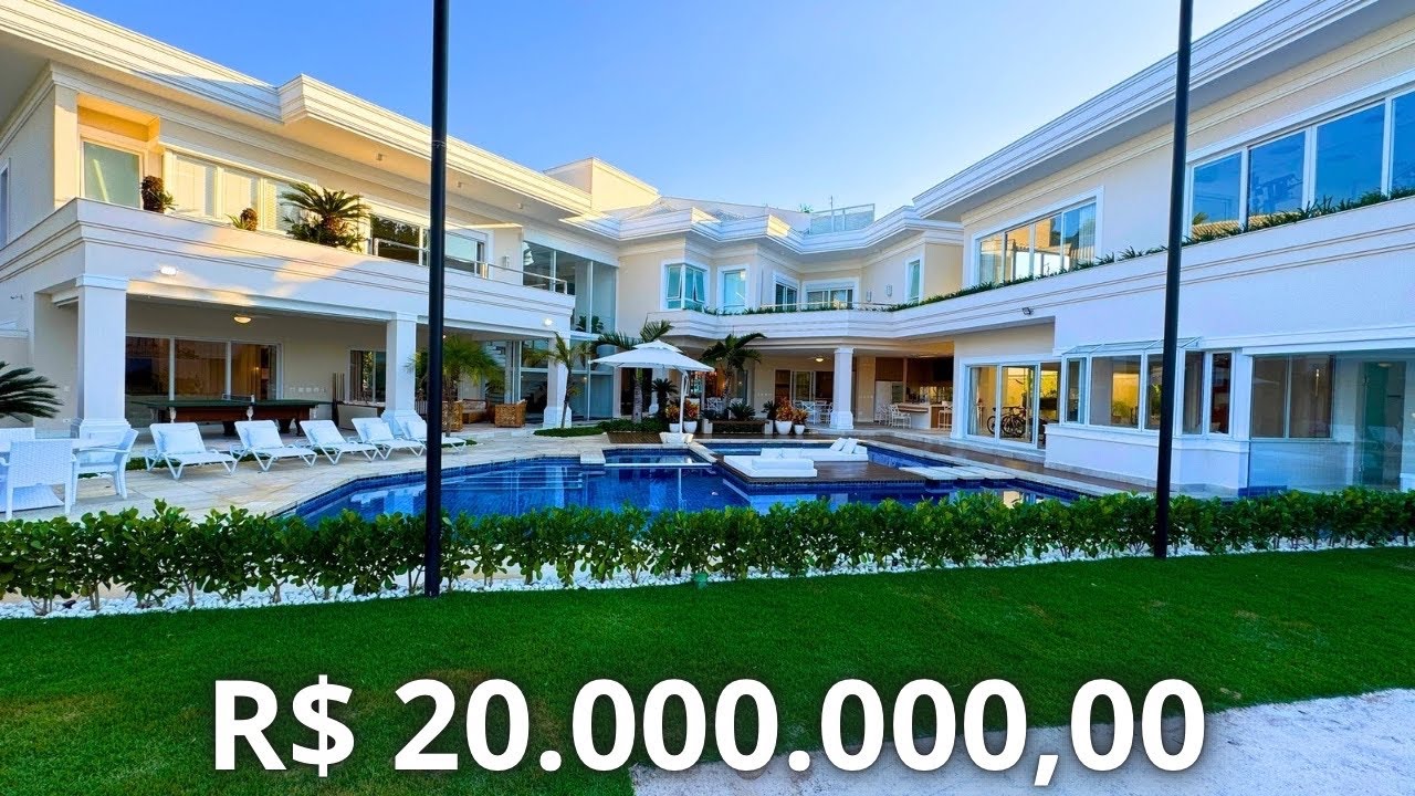 Luxuosa mansão de 20 milhões Jardim Acapulco em Guarujá. (VÍDEO TOUR).
