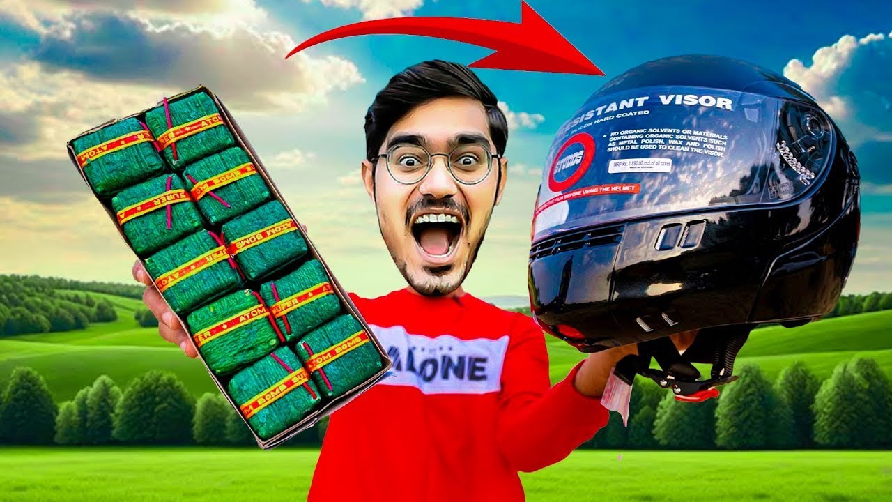 Helmet VS VIP Sutli💥   Will It Survive Diwali Special🔥