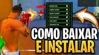 COMO BAIXAR E INSTALAR HACK NO FREE FIRE ATUALIZADO EM 2022 NA NOVA  ATUALIZAÇÃO (LINK DIRETO) FFH4X 