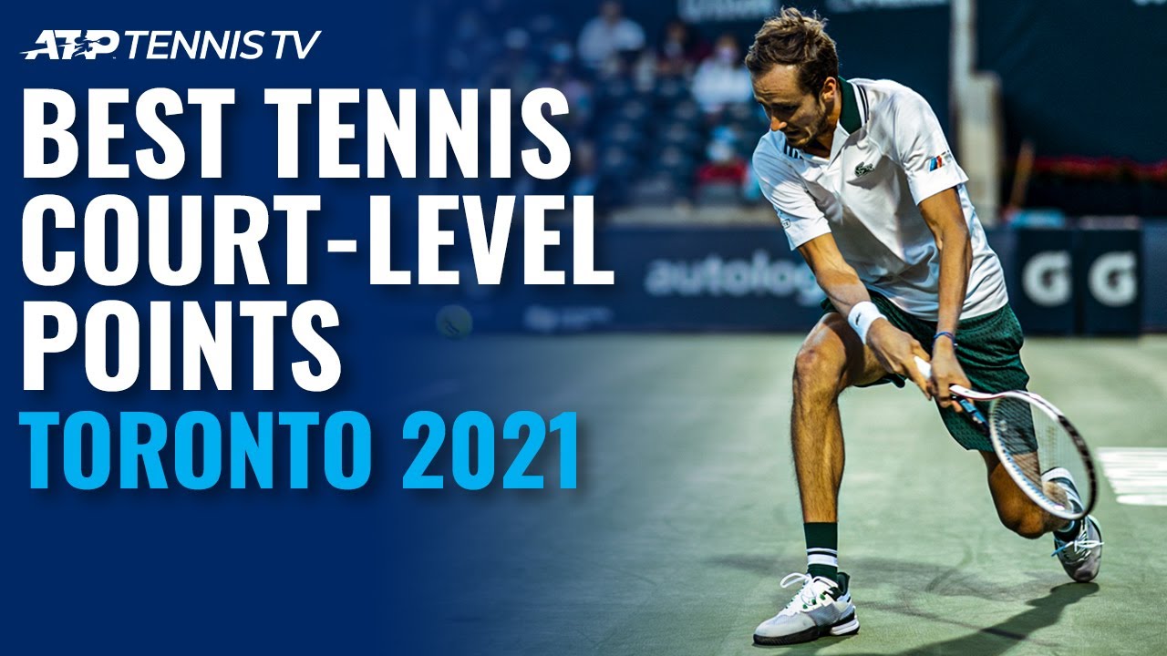 Best Court-Level Tennis Points and Moments Toronto 2021