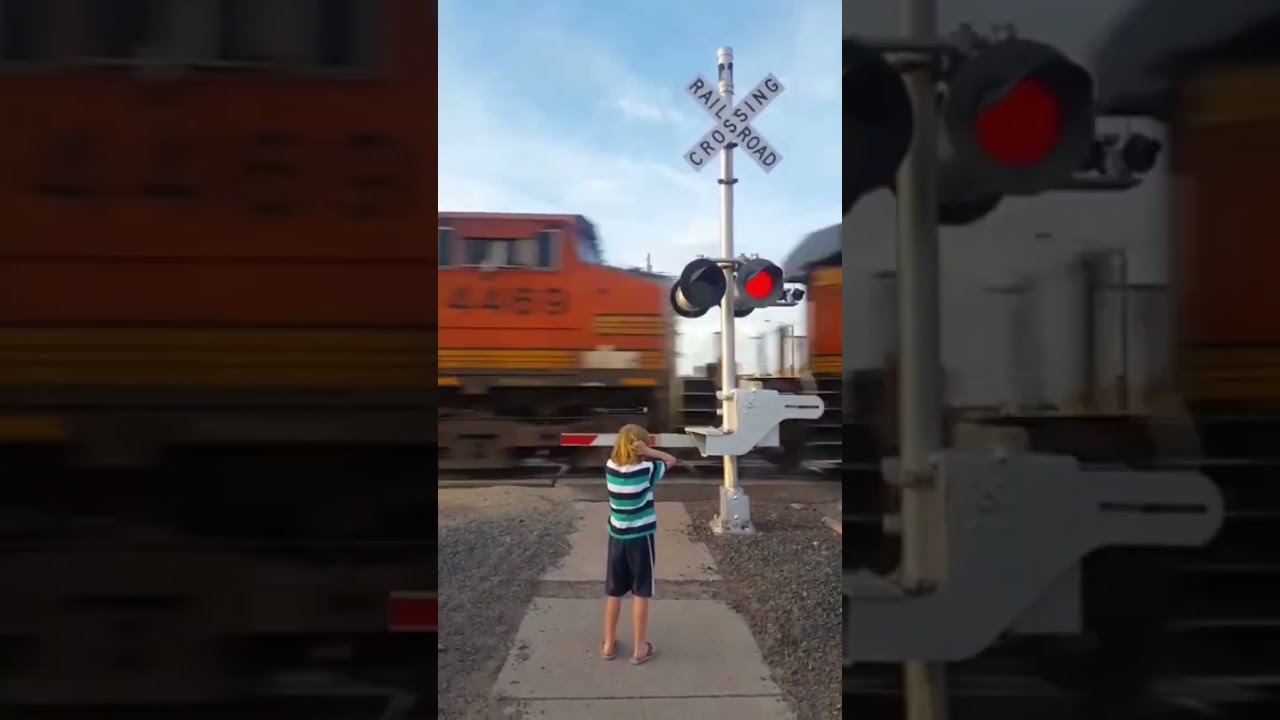 Speeding Train Bnsf Freighttrain