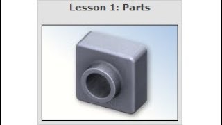 SOLIDWORKS Tutorial 'Lesson 1: Parts' (04/10)