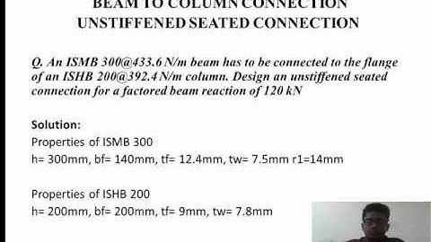 BOLTED CONNECTION UNSTIFFENED