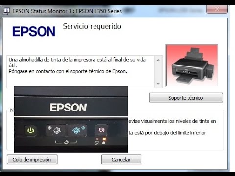 COMO RESETEAR/HOW TO RESET EPSON L110-L210-L300-L350-L355 ...