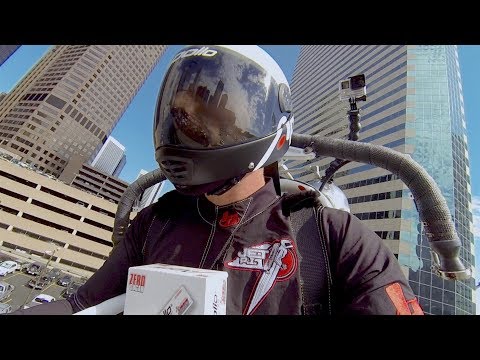 Energy Gum Company Making Deliveries via Jetpack? Watch out Amazon Drones!