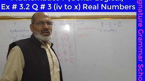 Mathematics 7 (Gohar Logical) Exercise # 3.2 Question # 3 (vi to x) - Signature Grammar School