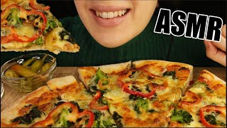 ASMR CHEESY VEGETABLE PIZZA FAST FOOD ITALIAN FOOD MUKBANG EATING SOUNDS No Talking 먹방 Kasmia ASMR