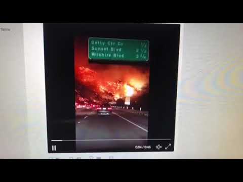 Giant LA Fire In Bel-Air Near Getty Center Is Horrifying