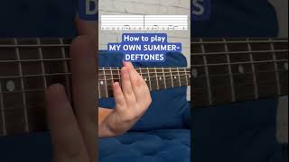 Celebrity How to play “ My own summer (shove it)” by deftones ( slowed guitar tutorial with tabs) #guitar Profile
