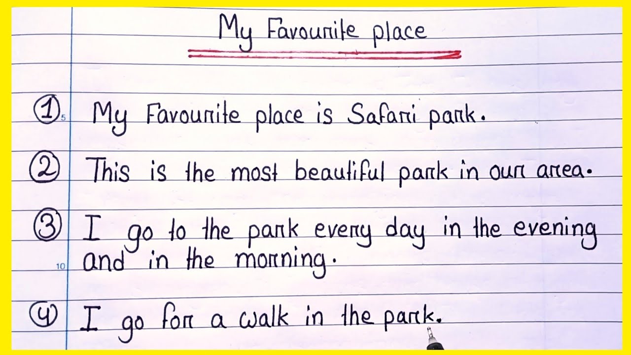 write a descriptive essay about my favourite place