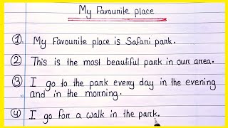 10 Lines On My Favourite Place || My Favourite Place 10 Lines Essay ||