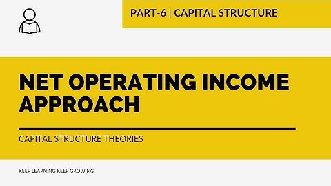 Net Operating Income Approach | Capital Structure Theories