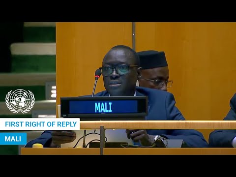 Mali First Right Of Reply United Nations General Debate 80th Session UNGA 