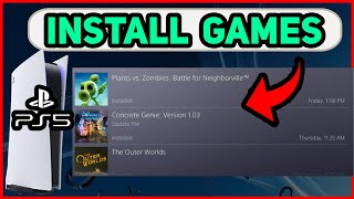 PS5 HOW TO INSTALL GAMES EASY NEW!