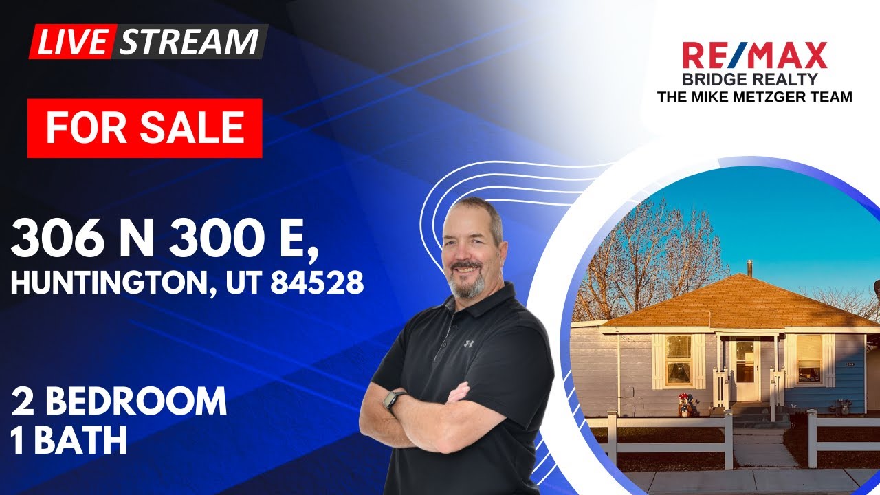 306 N 300 E, Huntington, UT 84528 Live Tour! Home For Sale! 