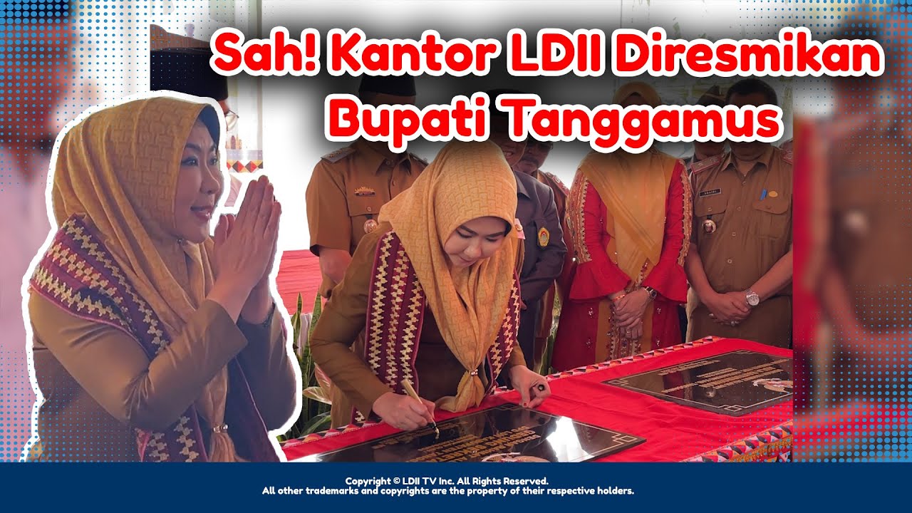 Bupati Dewi Handajani Resmikan Gedung Sekretariat DPD LDII Kabupaten Tanggamus