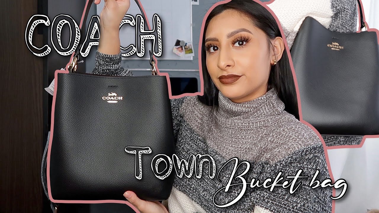 COACH Town Bucket Bag Unboxing + Fit Check 
