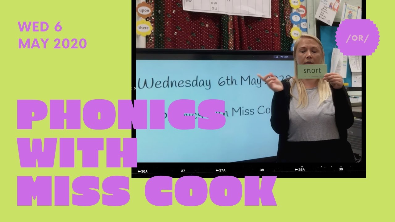 Topics Miss Cook /or/ like in 'torn' and 'cork' - Miss Cook Phonics - YouTube