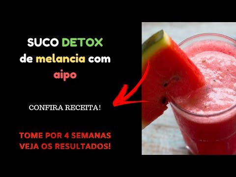 Suco detox de melancia com aipo| TOME POR 4 SEMANAS