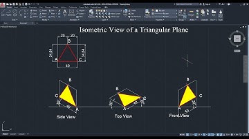 Isometric View of a Triangle