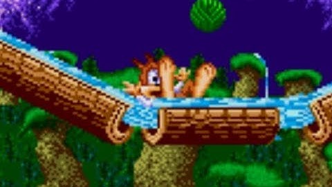 Bubsy in Claws Encounters of the Furred Kind (1993) (SNES) (Gameplay)