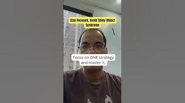 Stay Focused, Avoid Shiny Object Syndrome #makemoneyonline #affiliate #workfromhome