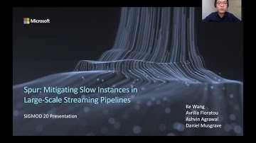 SIGMOD 2020 Presentation - Spur: Mitigating Slow Instances in Large-Scale Streaming Pipelines