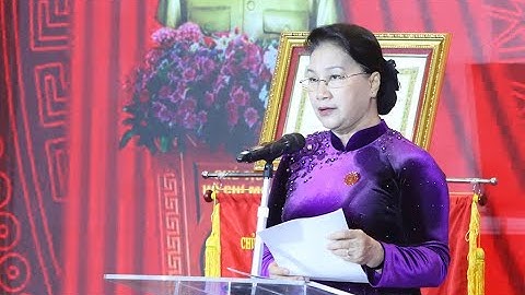 Chủ tịch Quốc hội Nguyễn Thị Kim Ngân phát biểu tại Hội nghị thi đua yêu nước ngành Tòa án nhân dân