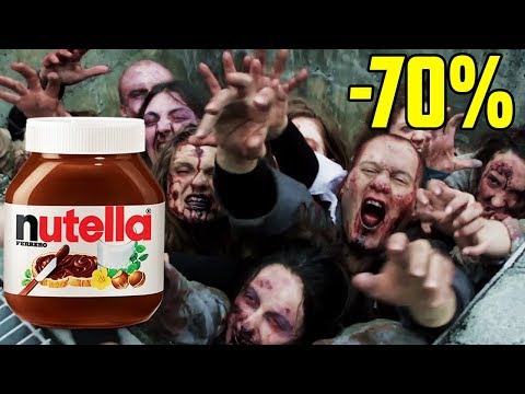 THE WALKING DEAD AU SUPERMARCHE || PARODIE BAGARRE NUTELLA -70 %