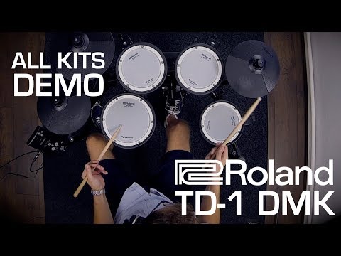 Roland TD-1DMK electronic drum kit playing all kits sound demo