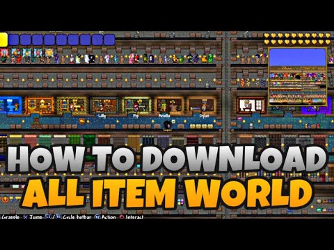 HOW TO GET ALL ITEMS MAP TERRARIA 1.4.4.9 IN STEAM  HOW TO DOWNLOAD ALL  ITEMS MAP TERRARIA 2023 