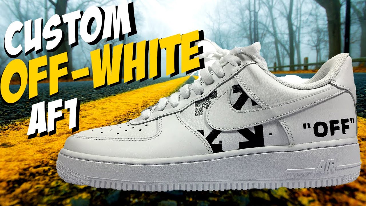 Custom OFF-WHITE Air Force 1 - YouTube