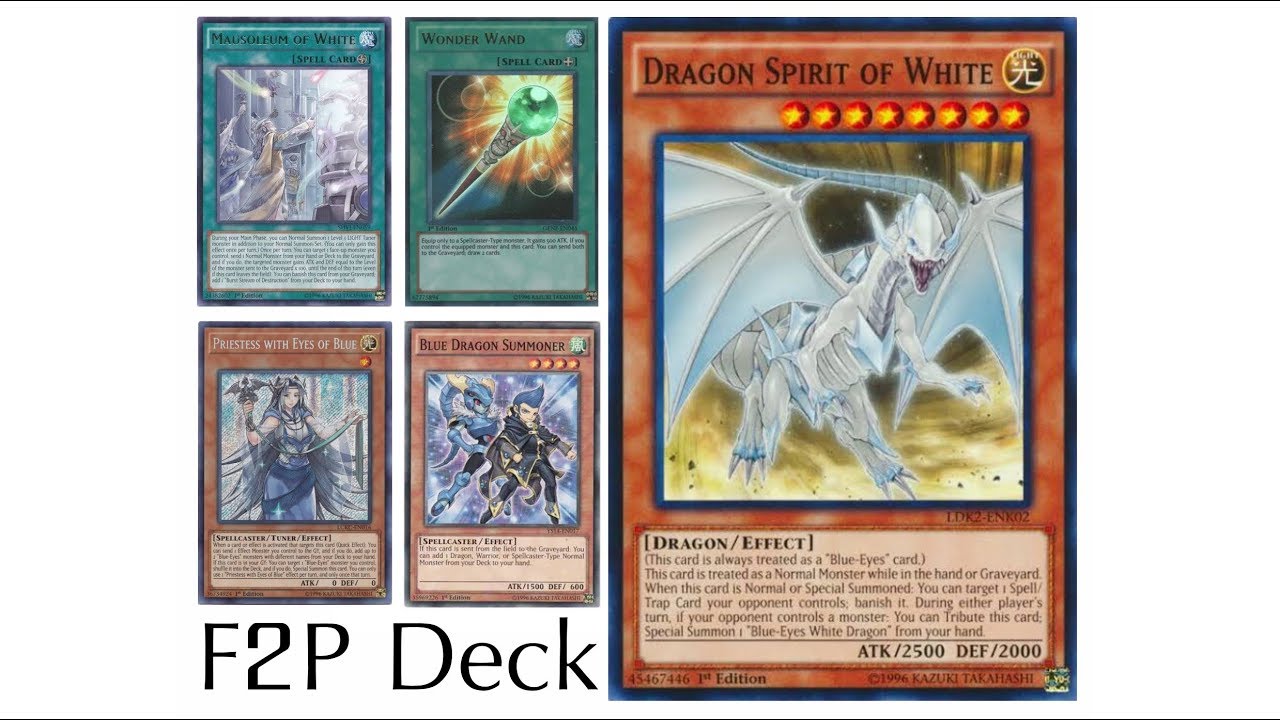 Duel Links Deck COMPETITIVE F2P Blue Eyes' support (Destroying those