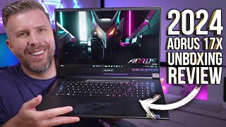 2024 Aorus 17X Unboxing Review! Thin, Powerful, Worth Buying? 15+ Benchmarks, Display Test, Thermals