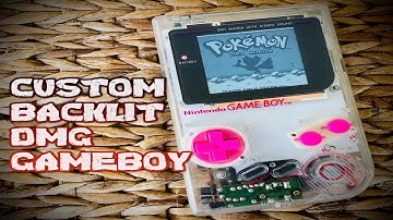 Custom DMG Play It Loud Gameboy Original with Funnyplaying Backlit screen #gameboy #nintendo #retro